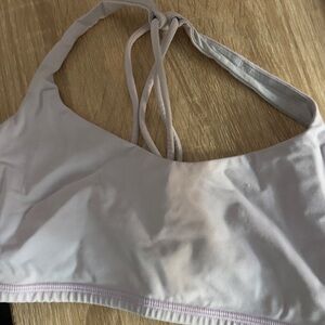 Women's Lululemon Free To Be Zen Sports Bra White Size 6 LW2AB3S